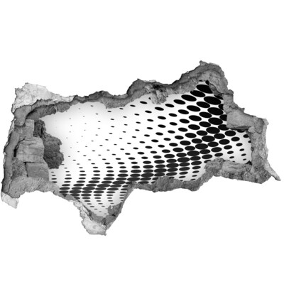 Zelfklevende 3D wandsticker illusie Virtuele ruimte in het gat