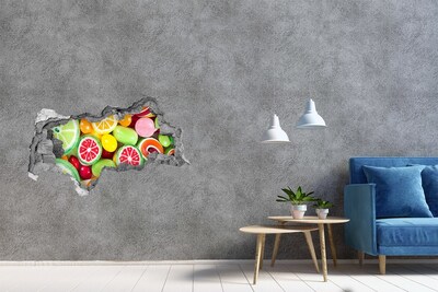 Zelfklevende 3D wandsticker illusie Een waar snoepparadijs