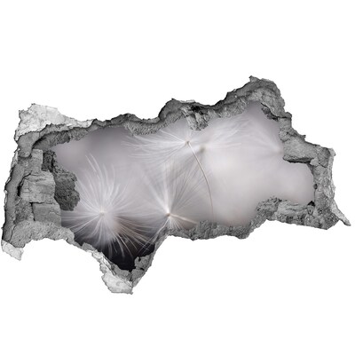 3D muursticker gescheurde muur Tropische oase aan zee