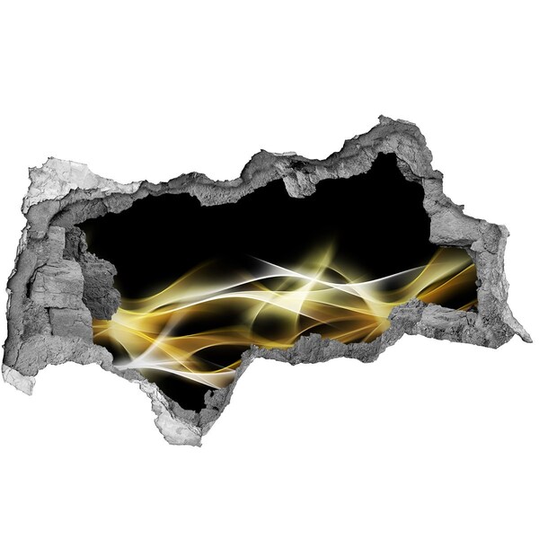 Zelfklevende 3D wandsticker illusie Tropisch paradijs met flamingo's