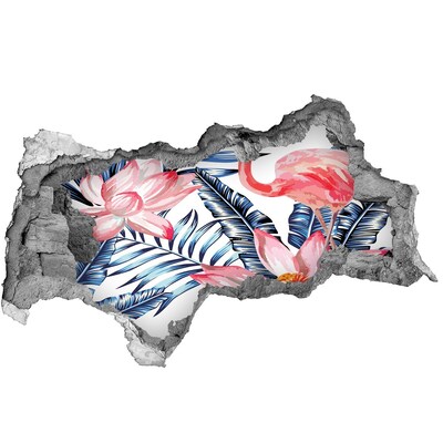 3D muursticker gescheurde muur Beschadigde stenen muur