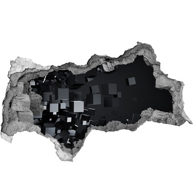 Zelfklevende 3D wandsticker illusie Kosmische ruimte