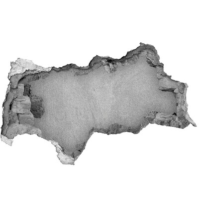 3D sticker gat in stenen muur Zeeschildpad in een onderwaterparadijs