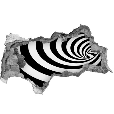 3D muursticker gescheurde muur Vortex in de realiteit