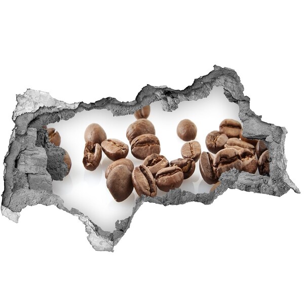 Zelfklevende 3D wandsticker illusie Koffiefeest