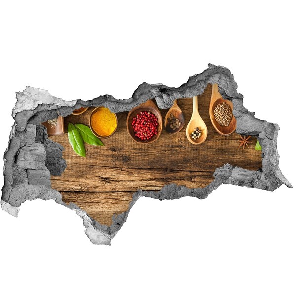 Wandsticker 3D doorkijk De hemel is vol wolken.