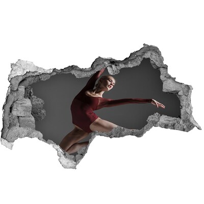 Zelfklevende 3D wandsticker illusie Bloementuin achter de muur