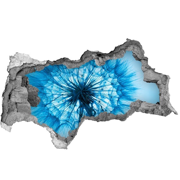 3D sticker gat in stenen muur Fruit in een gat in de muur