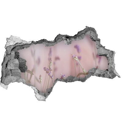 3D muursticker gescheurde muur Groene berkenbos