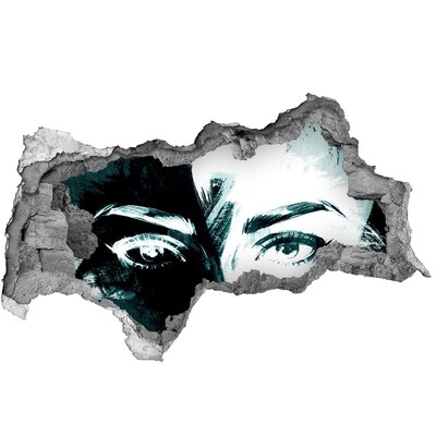 Wandsticker 3D doorkijk Lavendelvelden in het licht van de ondergaande zon