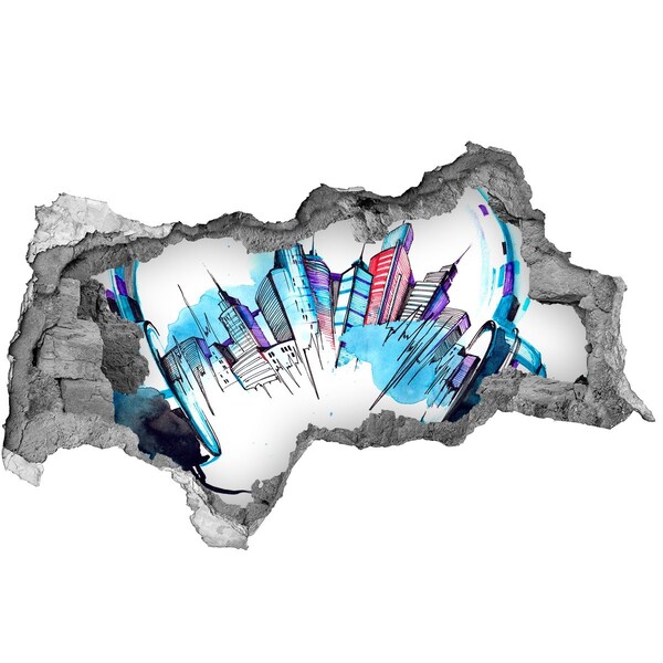 Zelfklevende 3D wandsticker illusie Een vredige oase met een bloem en een kaars.