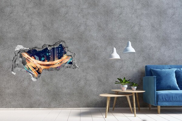 Wandsticker 3D doorkijk De bloemenpracht van de zomer