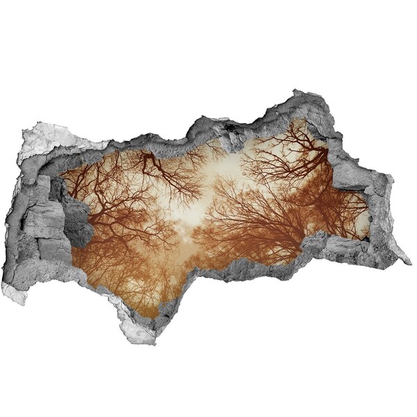 Zelfklevende 3D wandsticker illusie Fruitsmoothies bij een verborgen pareltje.