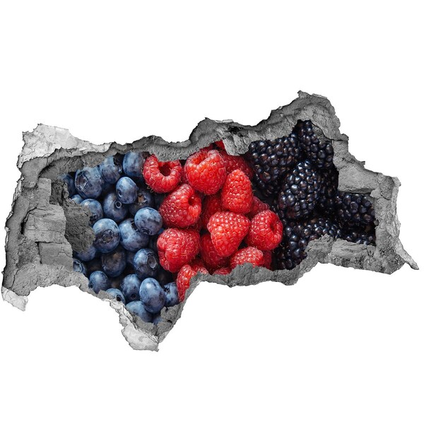 Wandsticker 3D doorkijk De brug 's nachts