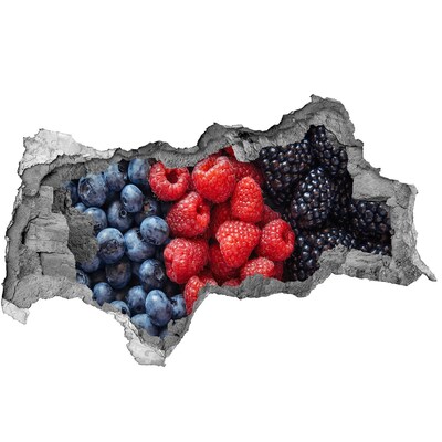 Wandsticker 3D doorkijk De brug 's nachts