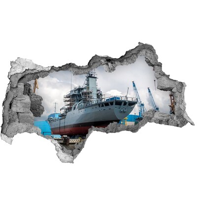 3D muursticker gescheurde muur Fruitwaterval