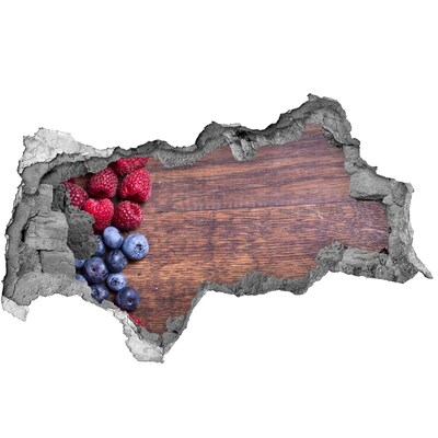 3D sticker gat in stenen muur Fruity Hole in the Wall