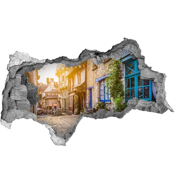 Zelfklevende 3D wandsticker illusie Venetië bij zonsondergang