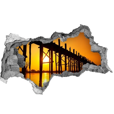 3D muursticker gescheurde muur Moderne 3D-ruimte