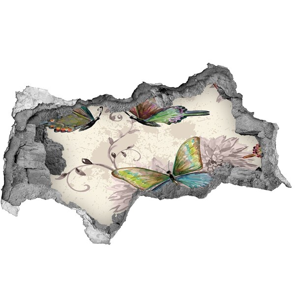 Zelfklevende 3D wandsticker illusie Een doelpunt in het voetbal