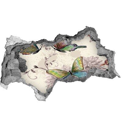 Zelfklevende 3D wandsticker illusie Een doelpunt in het voetbal