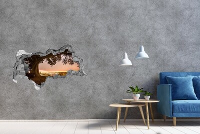 3D muursticker gescheurde muur Paradijsbaai