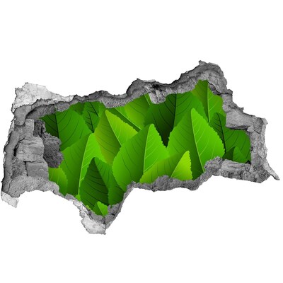 3D muursticker gescheurde muur Wijngaarden in de zon