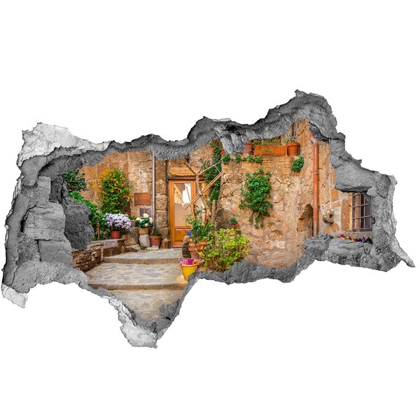 Wandsticker 3D doorkijk Lippen in harten