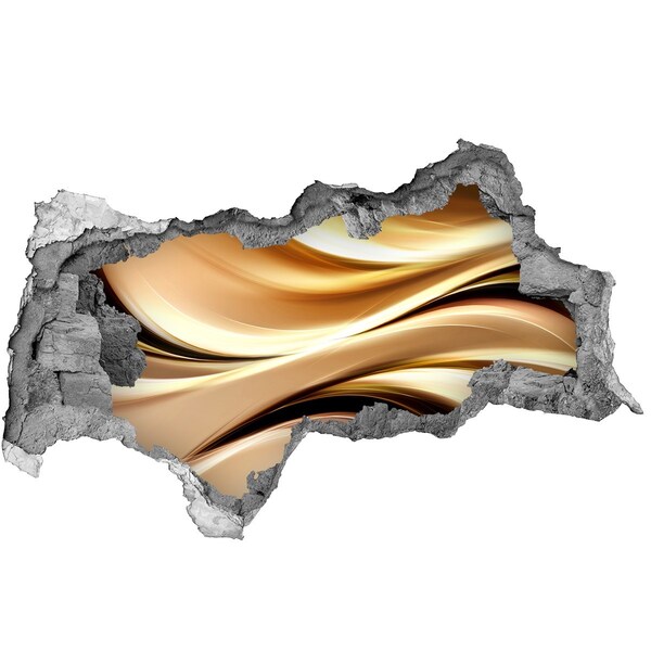 Zelfklevende 3D wandsticker illusie Zonsondergang in de bergen