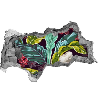 3D muursticker gescheurde muur Uitzicht op de aarde vanuit de ruimte