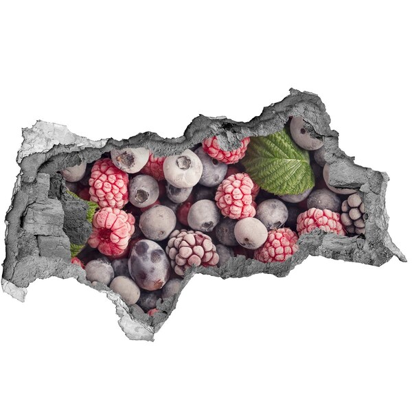 Wandsticker 3D doorkijk Zonsondergang achter de boom