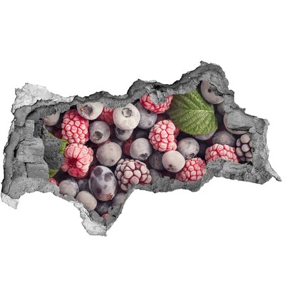 Wandsticker 3D doorkijk Zonsondergang achter de boom