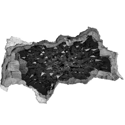 3D muursticker gescheurde muur Een verborgen tropische tuin