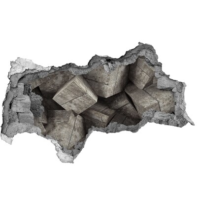 Zelfklevende 3D wandsticker illusie Wijn in de wijngaard