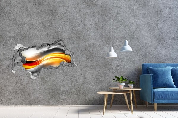 Zelfklevende 3D wandsticker illusie Eekhoorn in het bos