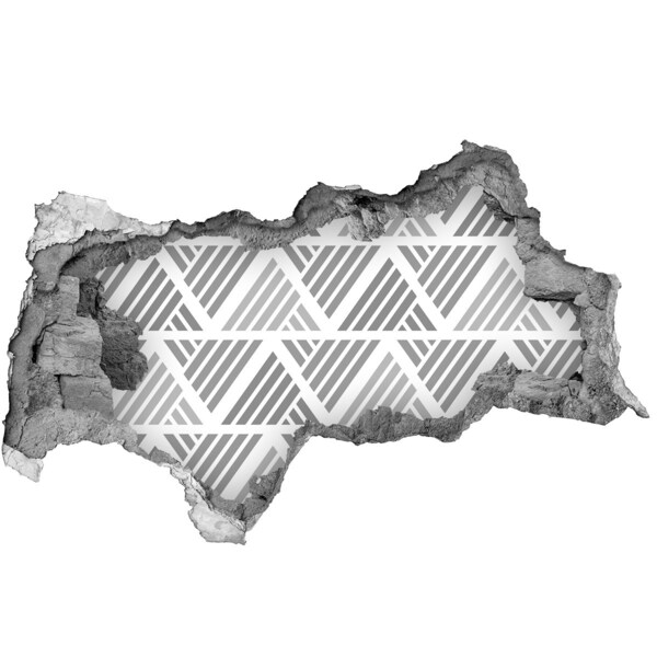 Wandsticker 3D doorkijk Een verborgen tropische tuin