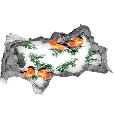 3D muursticker gescheurde muur Gouden weiden in het zonlicht