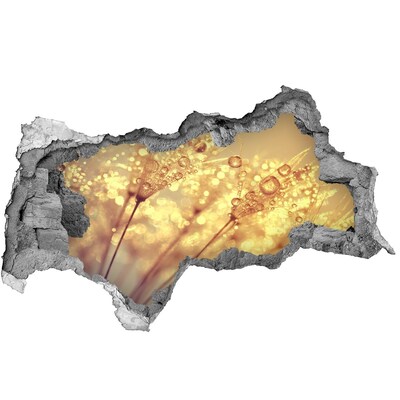 Wandsticker 3D doorkijk Tropisch paradijs achter de muur