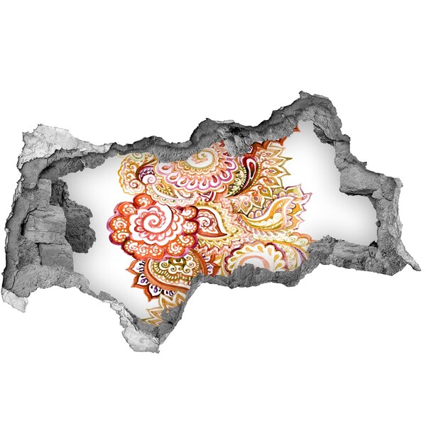 3D sticker gat in stenen muur Vrienden uit de achtertuin