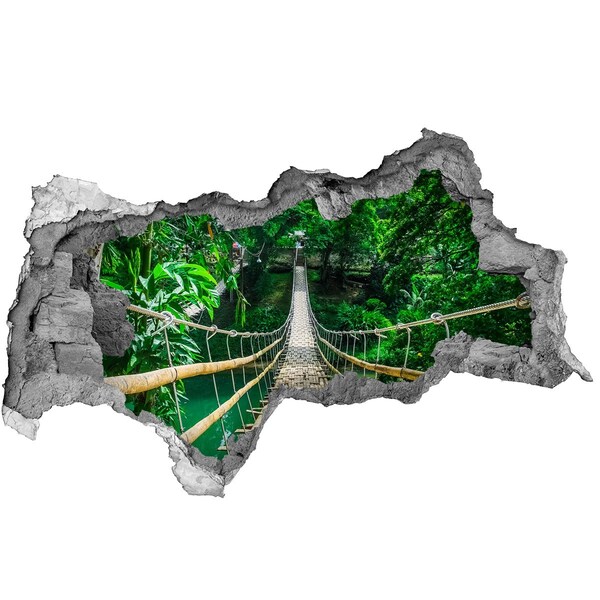 3D muursticker gescheurde muur Druppels op delicate haartjes