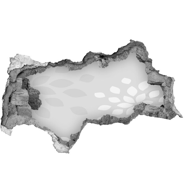 Wandsticker 3D doorkijk Herfstwateroppervlak