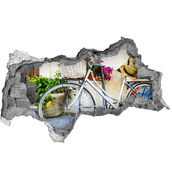 Zelfklevende 3D wandsticker illusie Vlinders in de bloementuin