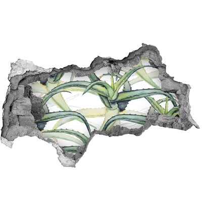 3D sticker gat in stenen muur Kosmische ruimte