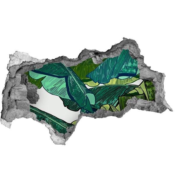 3D muursticker gescheurde muur Sappige limoenen in een verborgen pareltje