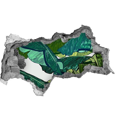 3D muursticker gescheurde muur Sappige limoenen in een verborgen pareltje