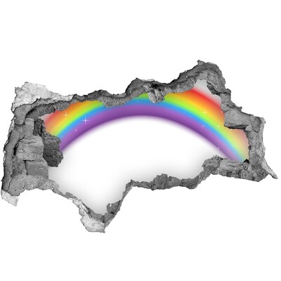 Wandsticker 3D doorkijk Rode auto in Parijs