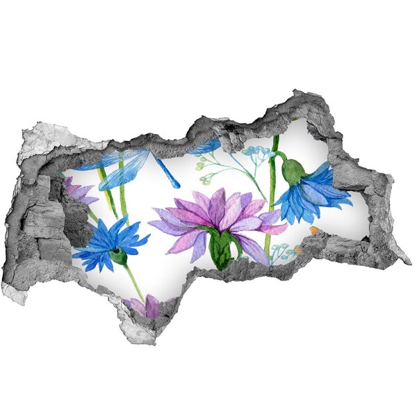 Wandsticker 3D doorkijk Geometrie in Scrap