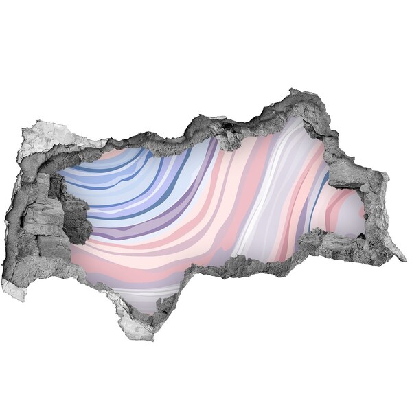 Wandsticker 3D doorkijk Interieur in graffitistijl