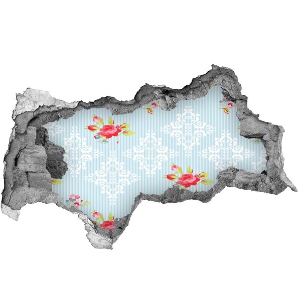 3D muursticker gescheurde muur Gebroken koffiebonenmuur