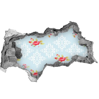 3D muursticker gescheurde muur Gebroken koffiebonenmuur